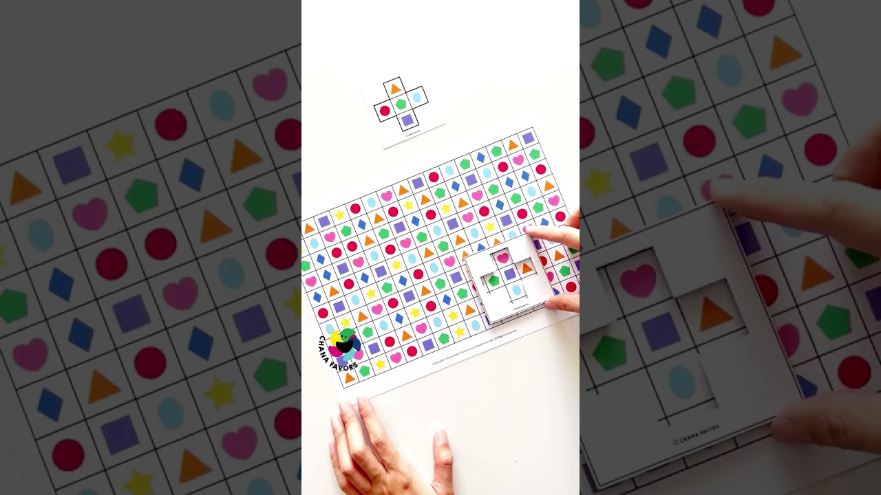 Cross Match Game Printable #chanafavors