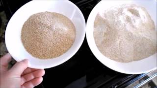 2019-03-04 - Grinding and sifting whole red wheat flour to make a "homemade" bread flour