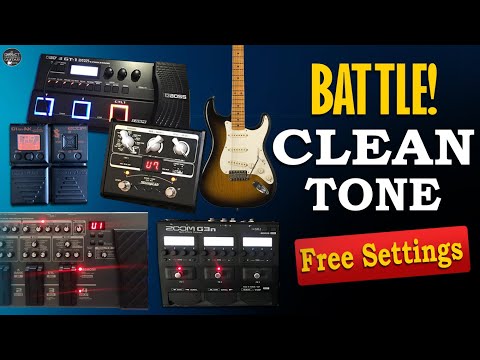 CLEAN Tone Battle: Boss GT-1, Zoom G3n, ME-80, G1on & Vox Stomplab