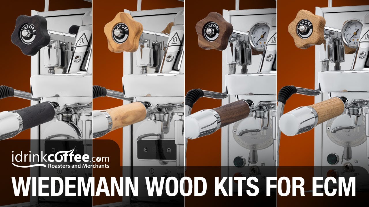 Wiedemann Wooden Accessory Kit -  Elegant Oak -  for ECM Espresso Machines With Steam Valve Handle V2 video