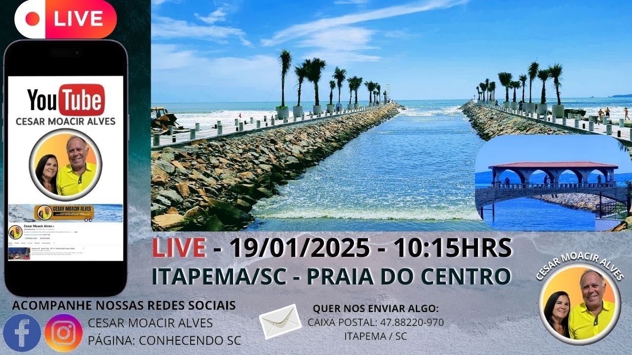 19/01 - Live Praia do Centro - Itapema/SC