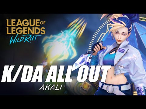 K/DA All Out Akali Skin Spotlight - WILD RIFT