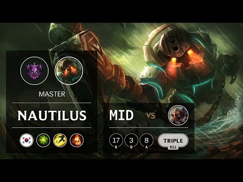 Nautilus Mid vs Zed - KR Master Patch 9.6