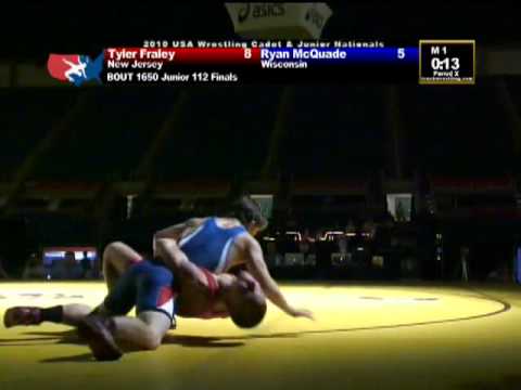Junior Greco-Roman Finals 112 pounds - Tyler Fraley vs. Ryan McQuade