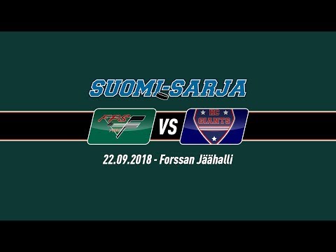 SUOMI-SARJA 2018-2019: 22.09.2018 FPS - HC Giants 8-3