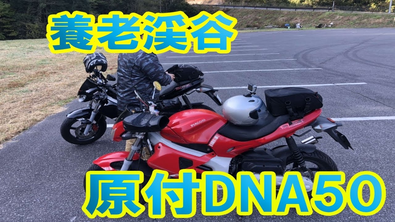 養老渓谷に原付で行って来た！DNA50走行動画！原付おじさん