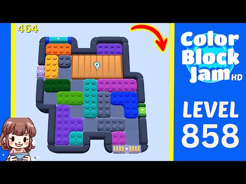 Color Block Jam Level 464 (858) Solution Walkthrough