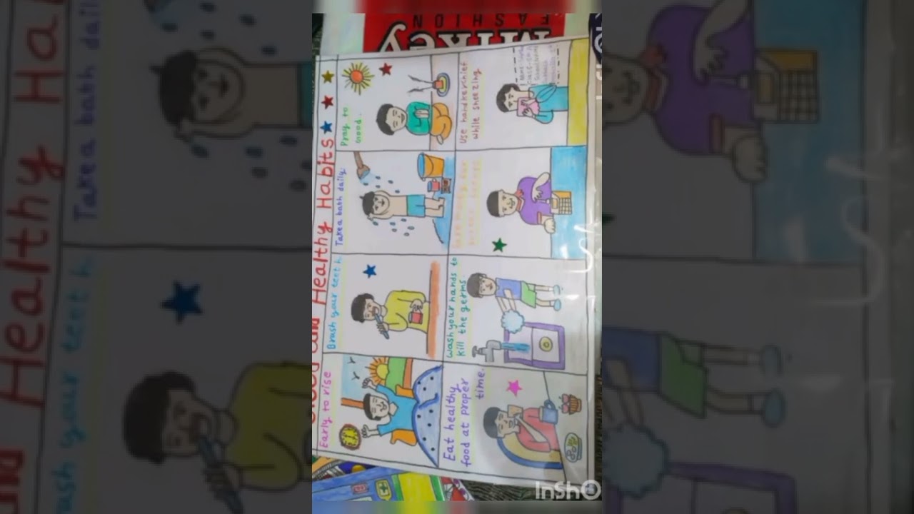 good and healthy habit drawing ☺️