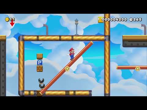 Seesaw Skies by inkballer1 - Super Mario Maker 2 - No Commentary 1bx