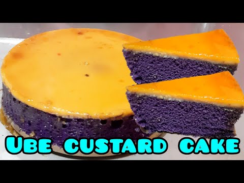HOW TO MAKE UBE CUSTARD CAKE?😲EASIEST WAY TO MAKE CUSTARD CAKE?CAKE RECIPE FOR BUSINESS OR MERYENDA❤