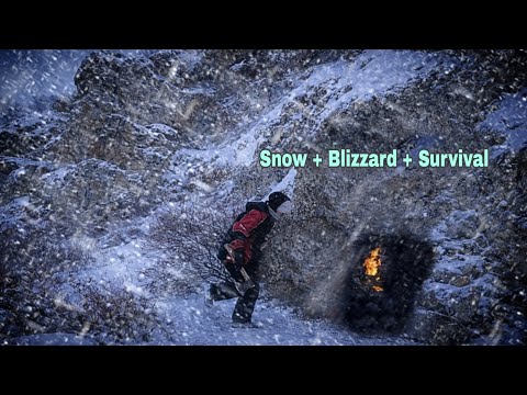 Surviving a Deadly Blizzard Alone | Extreme Winter Bushcraft ASMR
