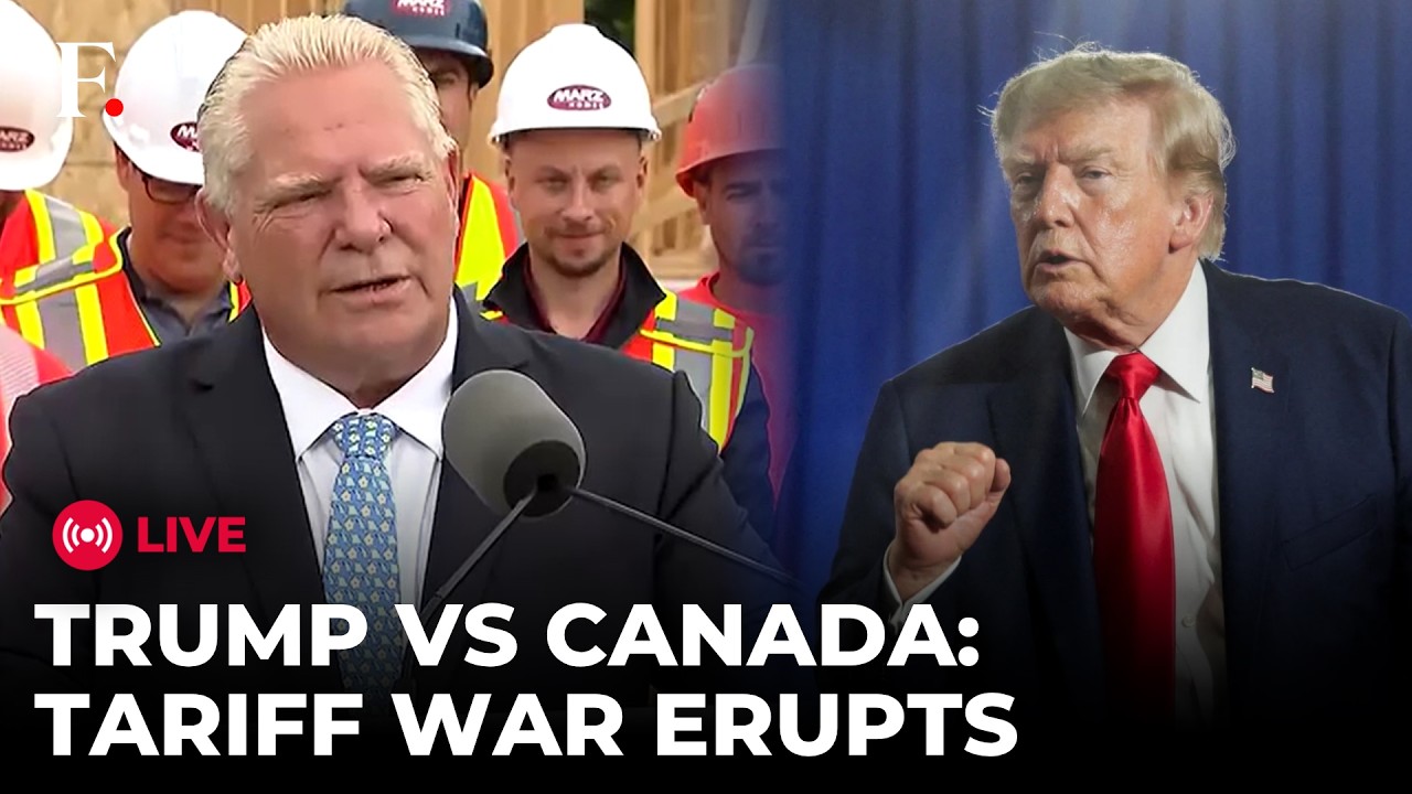 US Canada Tariff War LIVE: ''Kiss my a**' Ontario Premier Ford Doug Slams Trump Amid Trade Crisis
