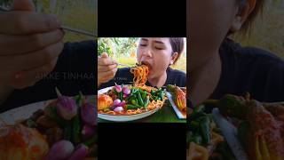 Download lagu EAT, WHOLE CHILI, SPICY CHICKEN NOODLES, RAW SHALLOTS #mukbang #aikketinhaa mp3
