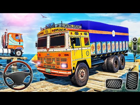 Indian Cargo Truck Sim 3D - Offroad Transport Truck Wala Driver - Android GamePlay