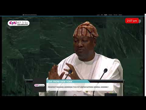 Mahama Touts Ghana’s Economic Turnaround at UN General Assembly