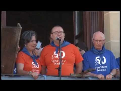 Xanistebanak (Oiartzun). 2016ko txupinazoa