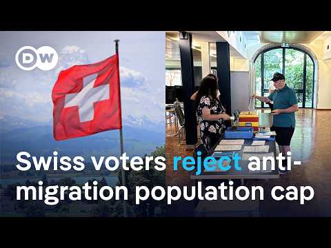 スイスの人口を1000万人に制限する提案に約55％が反対 | DWニュース (Almost 55% oppose proposal to limit Swiss population to 10 million | DW News)