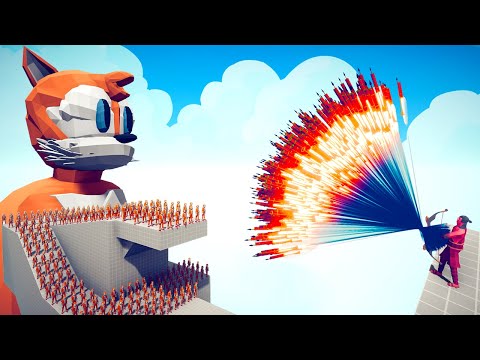 100X TAILS AND GIANT TAILS  VS 2X EVERY GODS - Totally Accurate Battle Simulator TABS