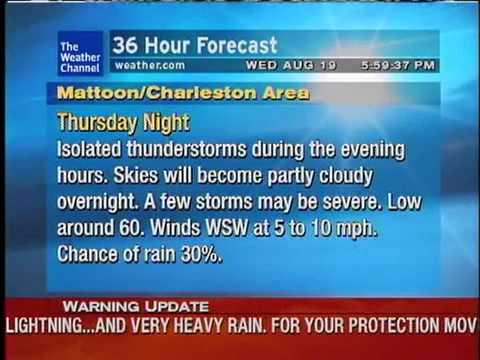 WeatherSTAR XL featuring Severe Thunderstorm Warning