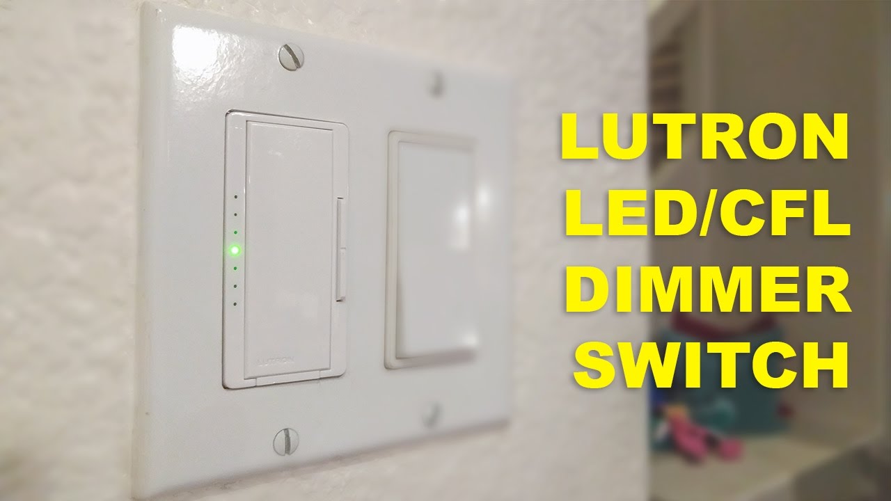 Watch video LUTRON LED / CFL Dimmer Switch Install Now LUTRON LED / CFL Dimmer Switch Install