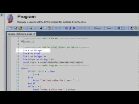 AKD BASIC Defining Variables - Two Minutes of Motion Series