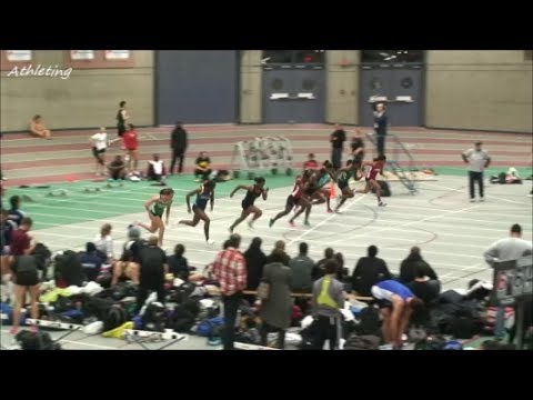 Women 60m final McGill team challenge 2014 (Kimberly Hyacinthe 7.29s facility and provincial record)