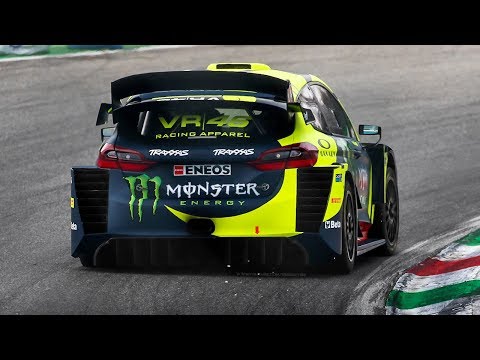 Ford Fiesta WRC Plus "Evo" Sound - Teemu Suninen & Valentino Rossi at Monza Rally Show 2018