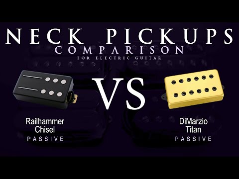 Railhammer CHISEL vs DiMarzio TITAN - Passive Neck Guitar Pickup Comparison Tone Demo