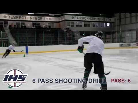6 Pass Shooting Hockey Drill