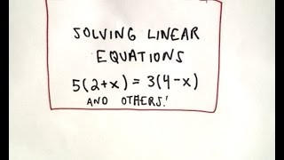 ❖ Solving Linear Equations Made Easy! ❖