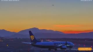 Time lapse SUNSET Airport Málaga - Costa del Sol 19th of July 2025