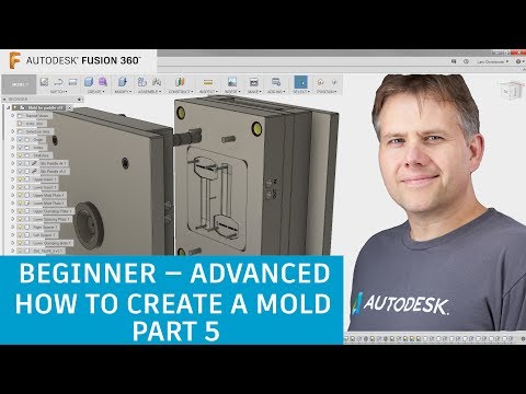 Fusion 360 Tutorial — Beginner To Advanced — How To Create a Mold— Part 5 Video