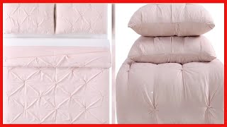Truly Soft Everyday Pleated Comforter Set, Full/Queen, Blush