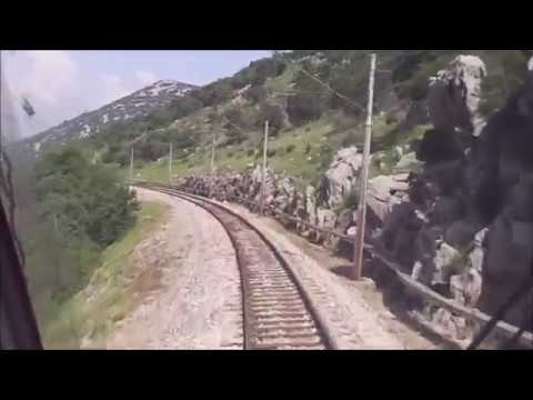 Cab ride train Plase-Rijeka, port Brajdica Croatia