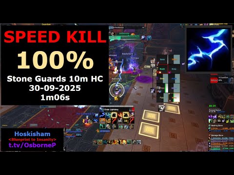 Rank 1 Speed Kill Stone Guardians | MOP MSV 10m hc | Ele Shaman PoV
