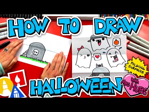 How To Draw A Halloween Folding Surprise With Mrs. Hubs