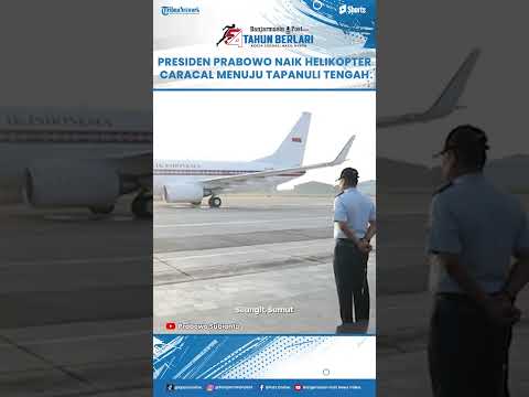 Presiden Prabowo Tinjau Langusng Lokasi Banjir Naik Helikopter Caracal Menuju Tapanuli Tengah
