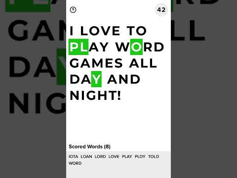 Fast Fourword - Daily Word Game - Gameplay Demo (very early development)