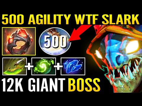 500+ Agility WTF GIANT 12K MMR SLARK - Strongest Final Boss Foutain Dive by 23Savage 7.29 Dota 2 Pro