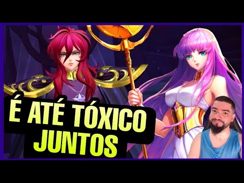 Tanka Muito: Dual Cura Saori CR e Shun MM CR - Saint Seiya Awakening