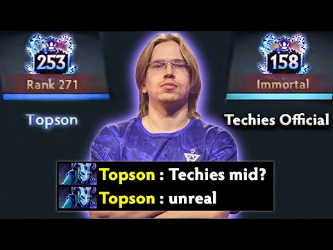 Topson was shocked by my Mid Techies, We finally met again🔥