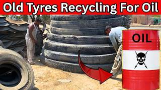 Amazing Manual Cutting of Old Truck Tyres for Oil | Waste Tyre Recycling Process 2026