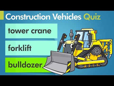 EQ English Quiz - Construction Vehicles For Children