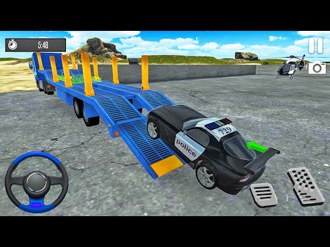 Transporting Cop Vehicles in Cargo Plane - Police Car Transporter Simulator - Android Gameplay