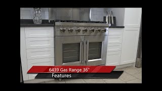 Forno Massimo 36-Inch Freestanding French Door Gas Range, 6 Burners, Convection Oven, Energy Efficient Stainless FFSGS643936 Picture