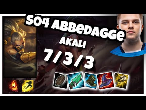 S04 Abbedagge Akali MID (7/3/3) vs LEBLANC Gameplay Replay - Patch 10.18