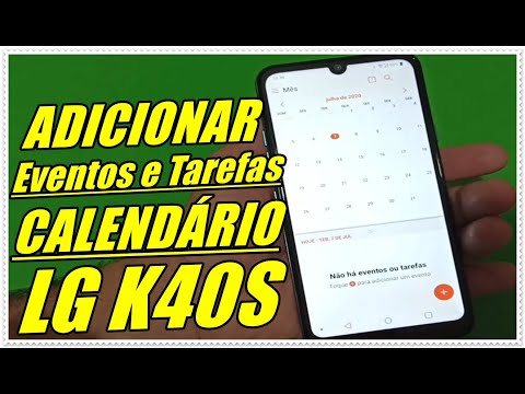 How to Add Events and Tasks via Calendar on LG K40s Cell Phone