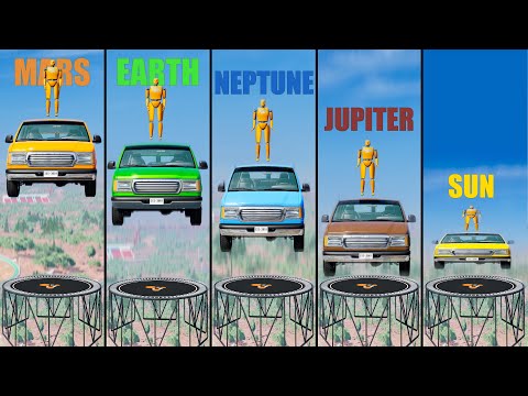 Gravity Difference #15 - All Planets in Beamng drrive