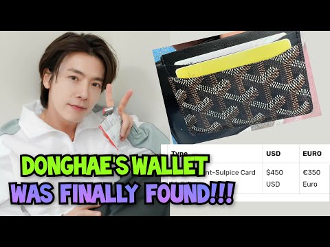 DONGHAE'S WALLET THAT WAS LOST A FEW DAYS AGO WAS FINALLY FOUND!!!