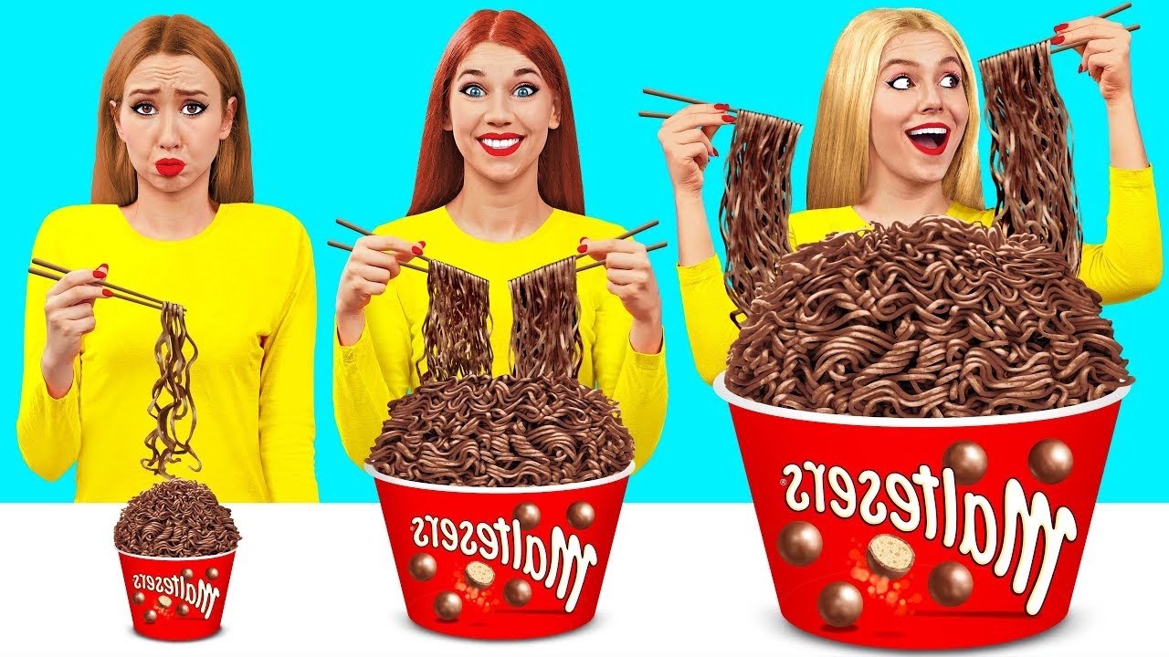 大・中・小フードチャレンジ ｜ 面白い食べ物の状況 Multi DO Food Challenge